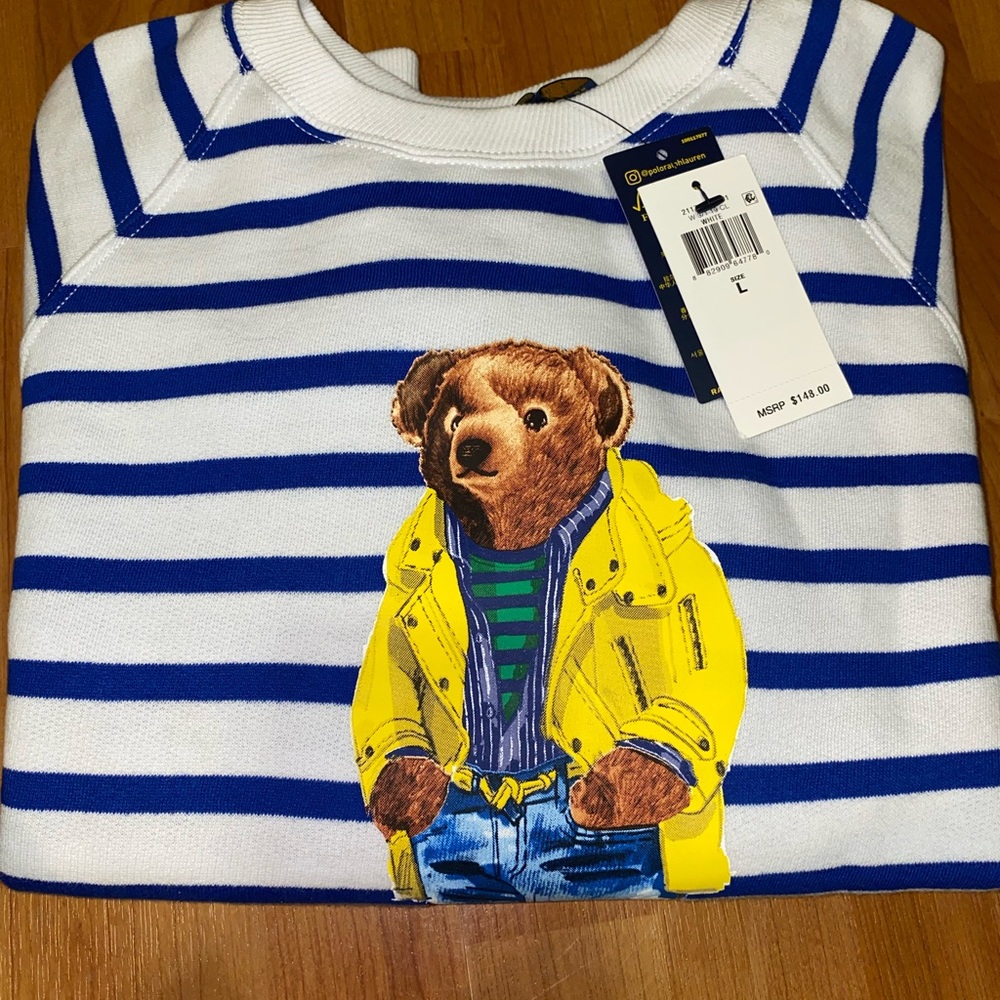 Polo Ralph Lauren - Polo Bear Striped Fleece Shirt